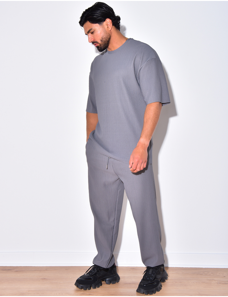 Ensemble pantalon et t-shirt côtelé Ensemble pantalon et t-shirt côtelé
