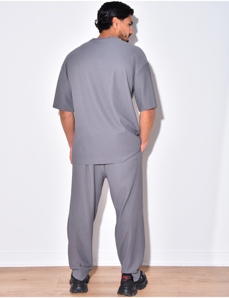 Ensemble pantalon et t-shirt côtelé Ensemble pantalon et t-shirt côtelé