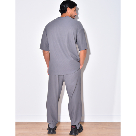 Ensemble pantalon et t-shirt côtelé Ensemble pantalon et t-shirt côtelé