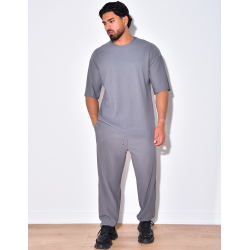 Ensemble pantalon et t-shirt côtelé Ensemble pantalon et t-shirt côtelé
