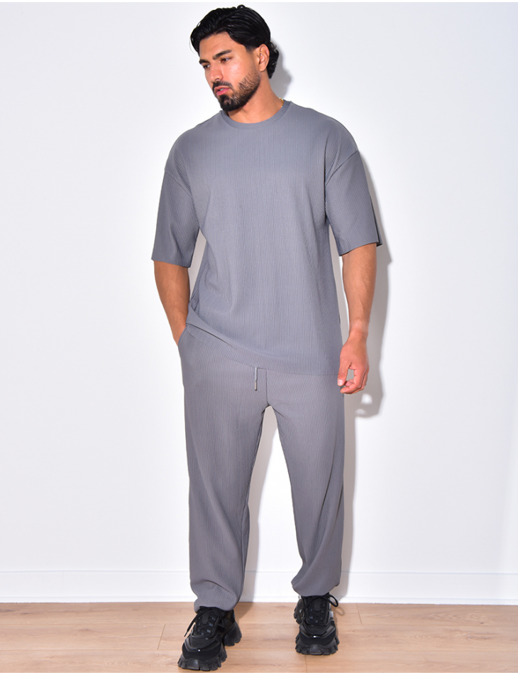 Ensemble pantalon et t-shirt côtelé Ensemble pantalon et t-shirt côtelé