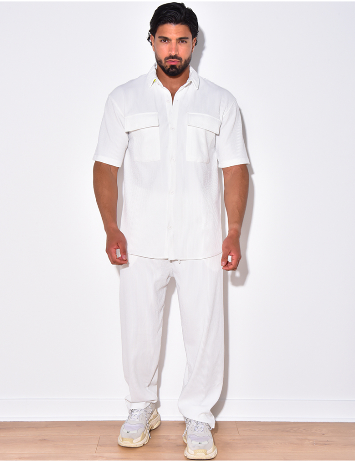 Ensemble pantalon et chemise côtelé Ensemble pantalon et chemise côtelé
