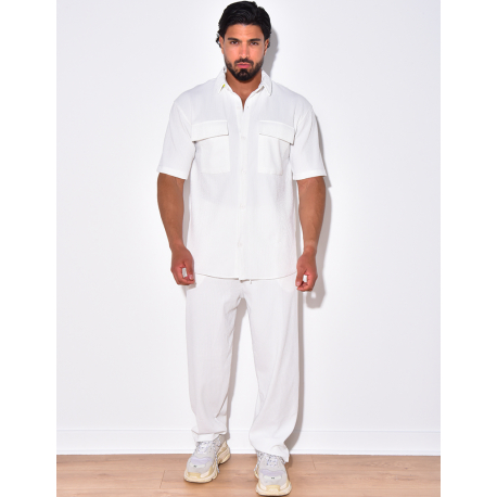 Ensemble pantalon et chemise côtelé Ensemble pantalon et chemise côtelé