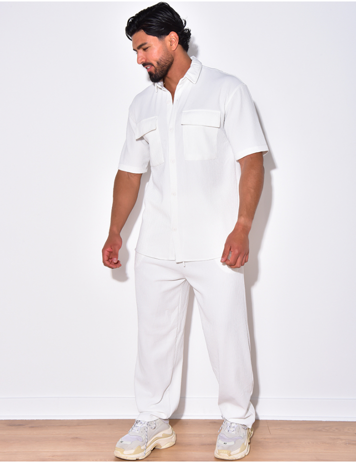 Ensemble pantalon et chemise côtelé Ensemble pantalon et chemise côtelé