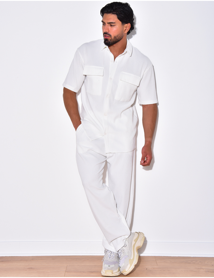 Ensemble pantalon et chemise côtelé Ensemble pantalon et chemise côtelé