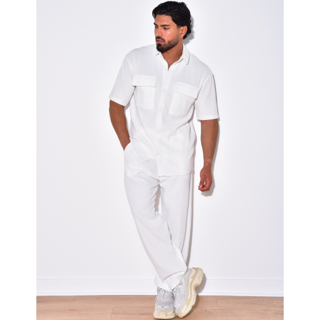 Ensemble pantalon et chemise côtelé Ensemble pantalon et chemise côtelé