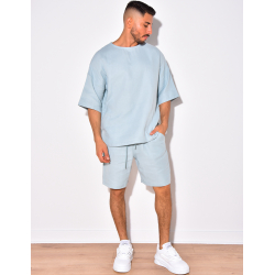 Ensemble short et t-shirt fin oversize Ensemble short et t-shirt fin oversize