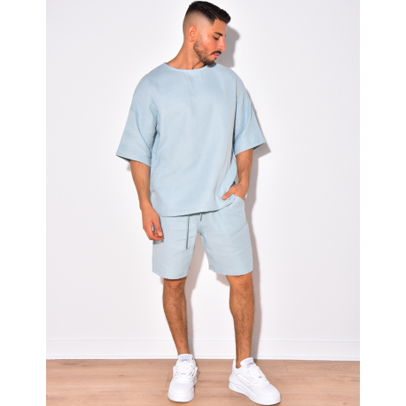 Ensemble short et t-shirt fin oversize Ensemble short et t-shirt fin oversize