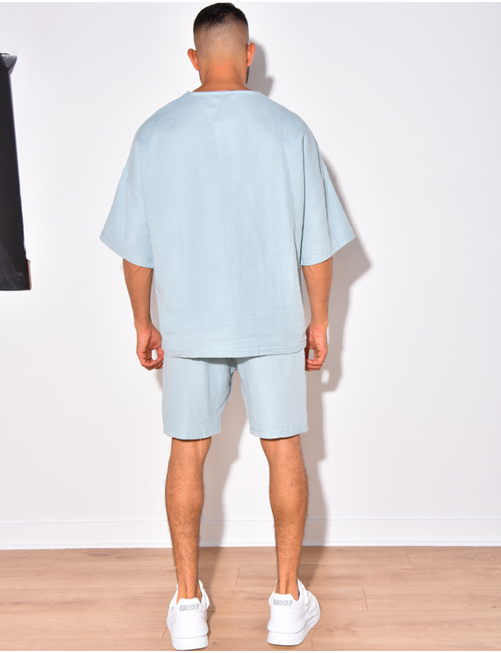 Ensemble short et t-shirt fin oversize Ensemble short et t-shirt fin oversize