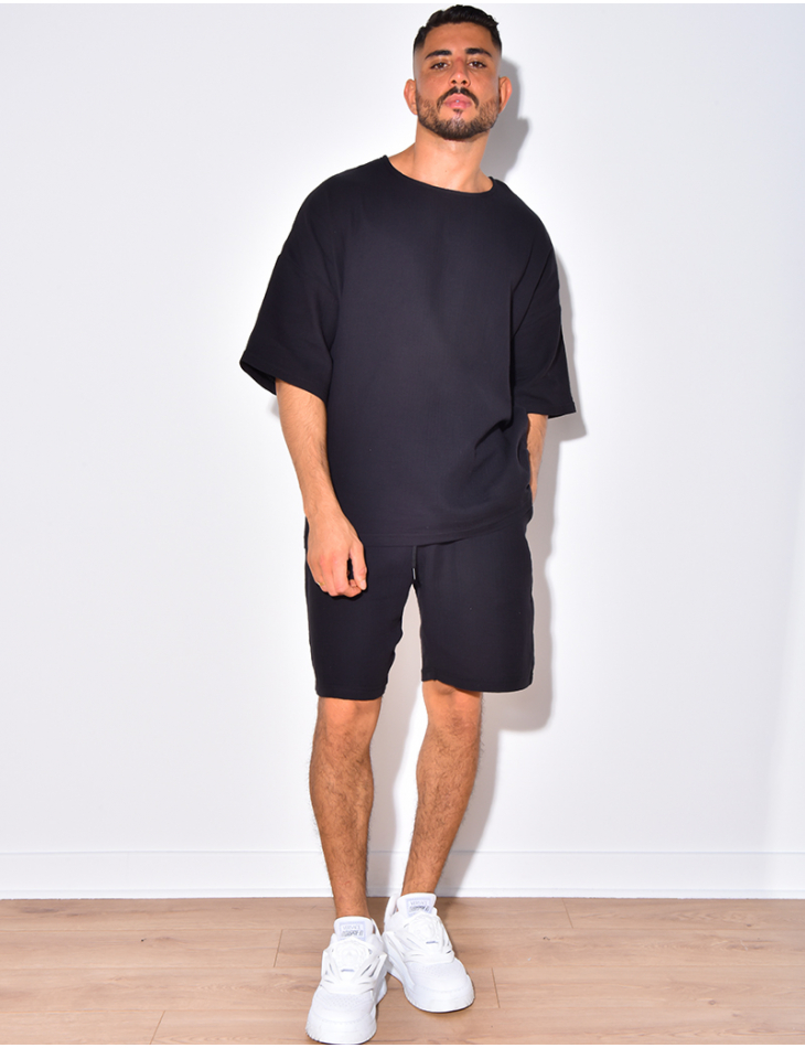 Ensemble short et t-shirt fin oversize Ensemble short et t-shirt fin oversize
