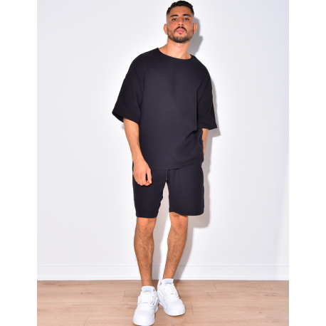 Ensemble short et t-shirt fin oversize Ensemble short et t-shirt fin oversize