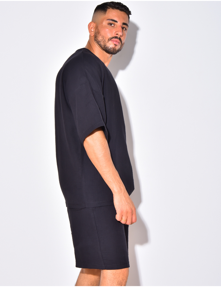 Ensemble short et t-shirt fin oversize Ensemble short et t-shirt fin oversize