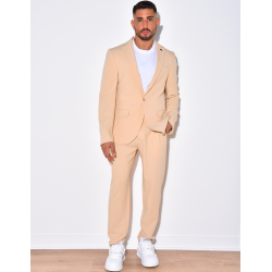 Ensemble de costume 2 pièces à petits carreaux