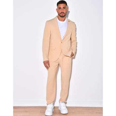 Ensemble de costume 2 pièces à petits carreaux