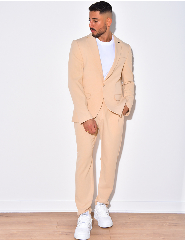 Ensemble de costume 2 pièces à petits carreaux