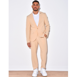 Ensemble de costume 2 pièces à petits carreaux