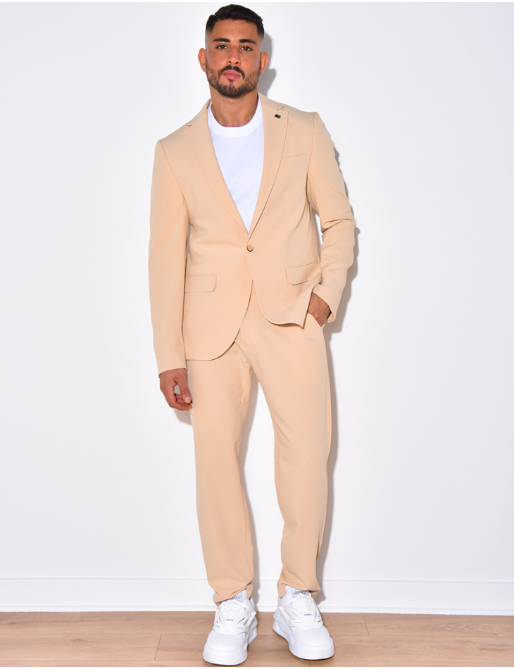 Ensemble de costume 2 pièces à petits carreaux