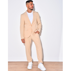 Ensemble de costume 2 pièces à petits carreaux