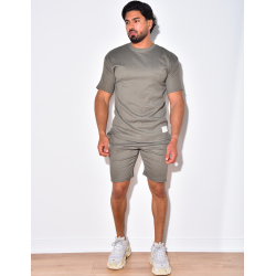 Ensemble t-shirt à poches et short Ensemble t-shirt à poches et short