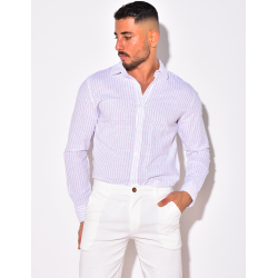 Chemise à rayures manches longue Chemise à rayures manches longue