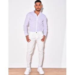 Chemise à rayures manches longue Chemise à rayures manches longue