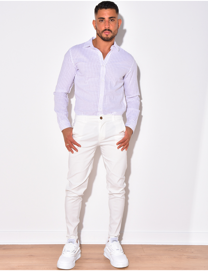 Chemise à rayures manches longue Chemise à rayures manches longue