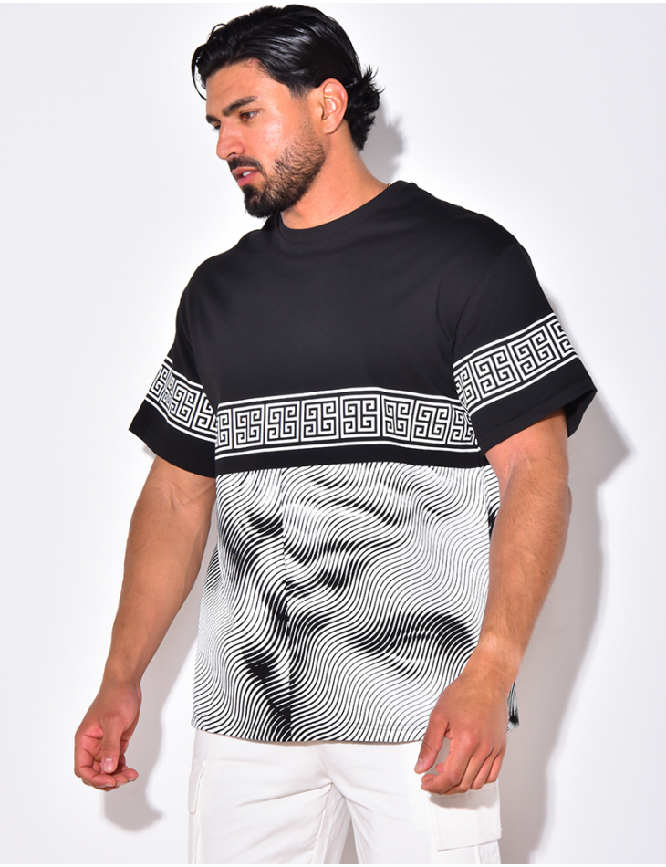 T-shirt à formes géométrique T-shirt à formes géométrique