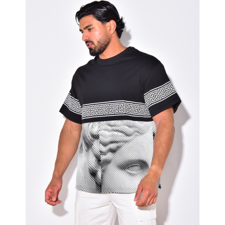 T-shirt à formes géométrique T-shirt à formes géométrique