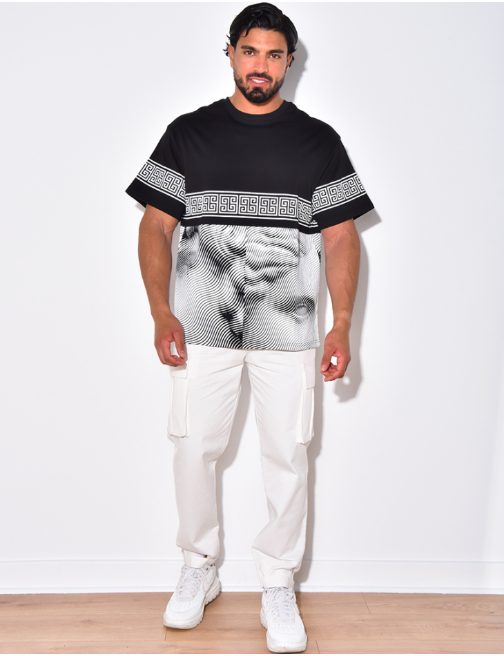 T-shirt à formes géométrique T-shirt à formes géométrique