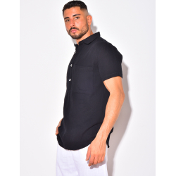 T-shirt à boutonner manches courte à poches T-shirt à boutonner manches courte à poches