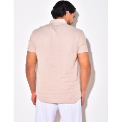 T-shirt à boutonner manches courte à poches T-shirt à boutonner manches courte à poches