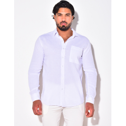 Chemise manches longues à poches