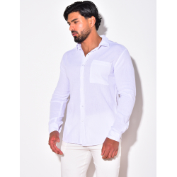 Chemise manches longues à poches