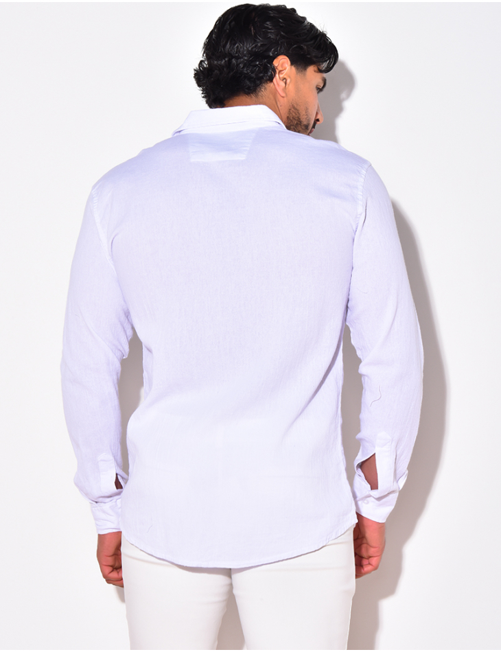 Chemise manches longues à poches