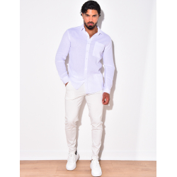 Chemise manches longues à poches