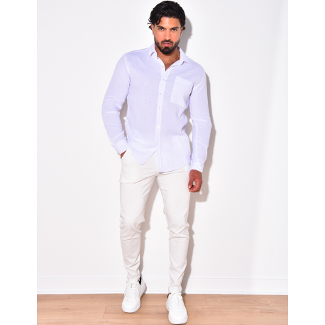 Chemise manches longues à poches