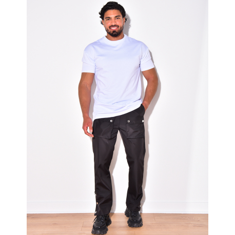 Pantalon à poches à boutons pressions