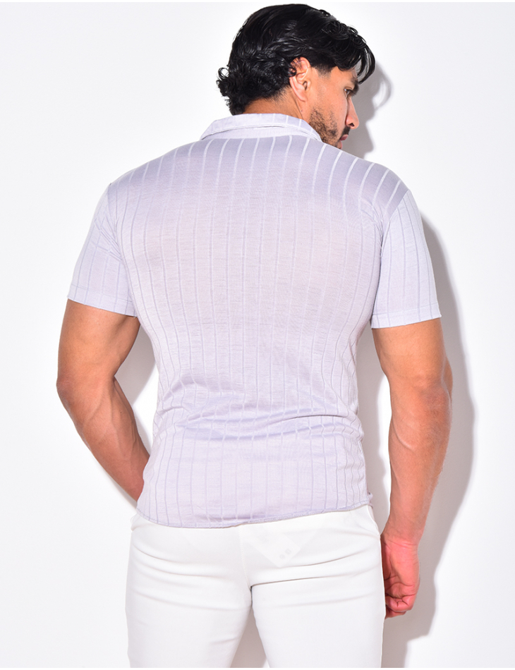 Chemise à rayures à relief Chemise à rayures à relief