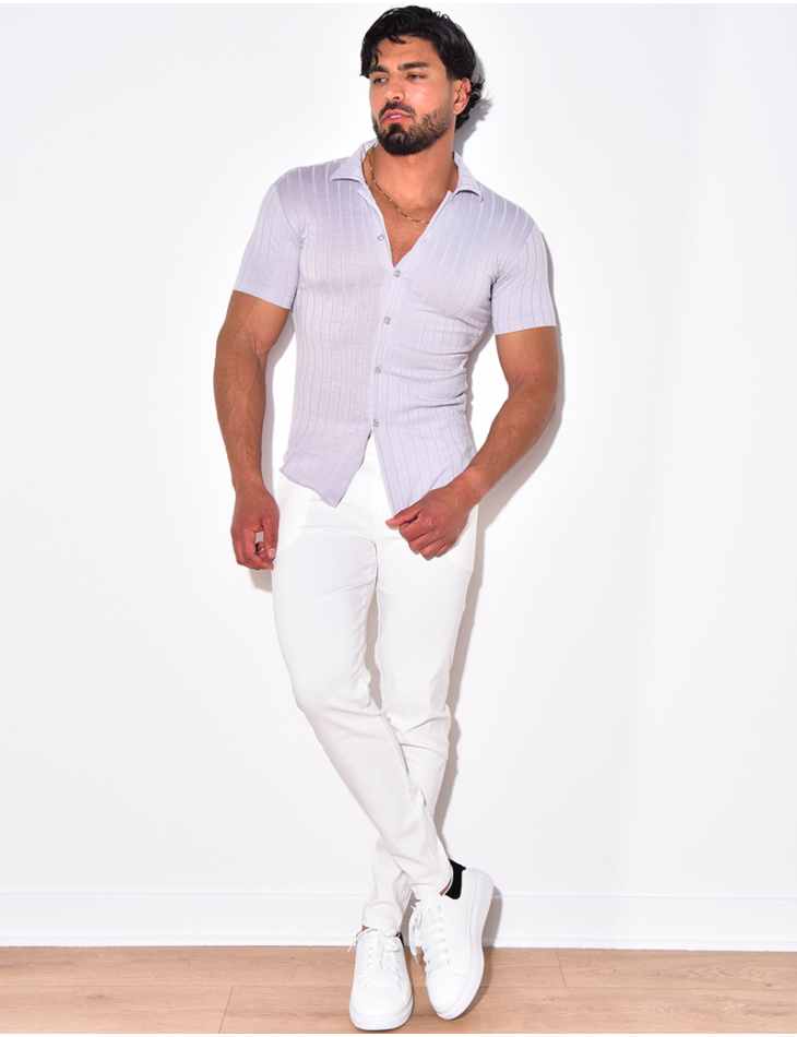 Chemise à rayures à relief Chemise à rayures à relief