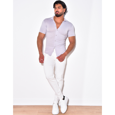 Chemise à rayures à relief Chemise à rayures à relief