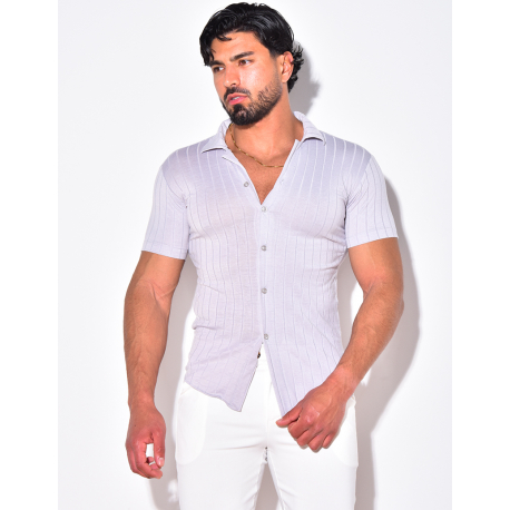 Chemise à rayures à relief Chemise à rayures à relief