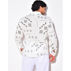 Chemise à motif aztéque  Chemise à motif aztéque