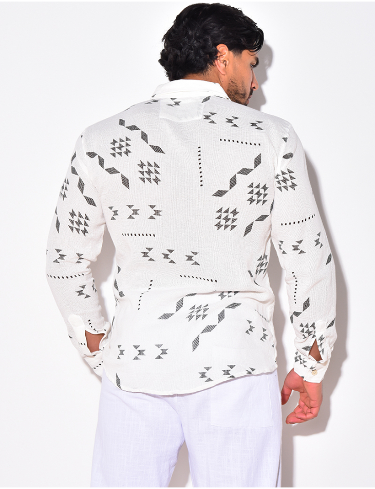 Chemise à motif aztéque  Chemise à motif aztéque