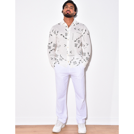 Chemise à motif aztéque  Chemise à motif aztéque