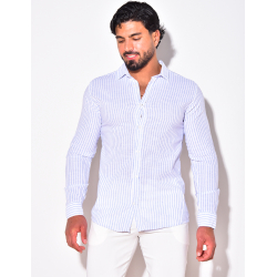Chemise à rayures manches longue Chemise à rayures manches longue