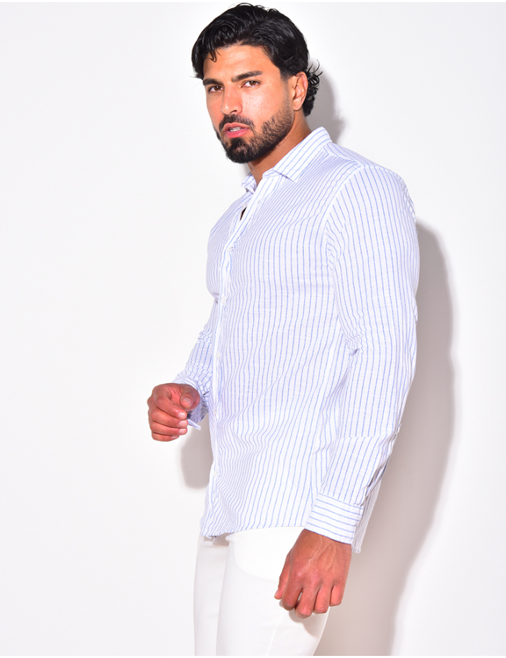Chemise à rayures manches longue Chemise à rayures manches longue