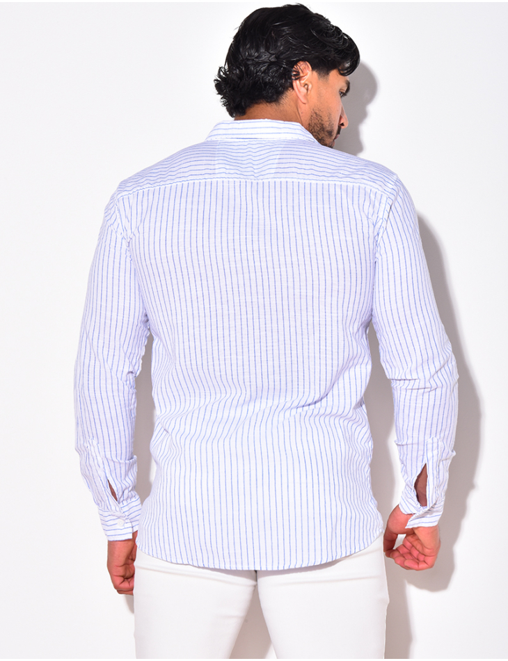 Chemise à rayures manches longue Chemise à rayures manches longue