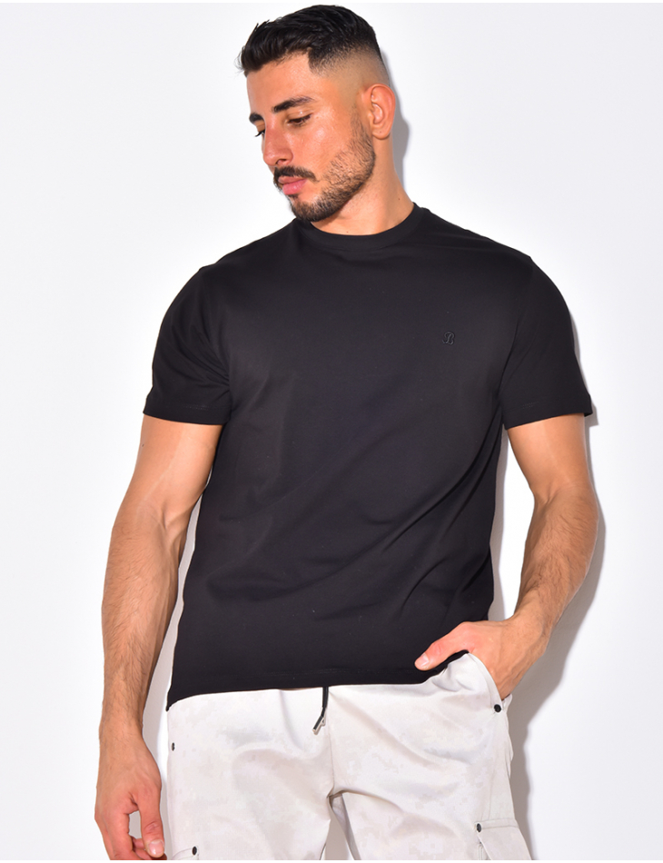 T-shirt basic brodé "B" T-shirt basic brodé "B"