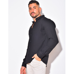 Chemise manches longues gaufrée Chemise manches longues gaufrée