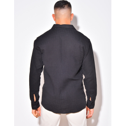 Chemise manches longues gaufrée Chemise manches longues gaufrée